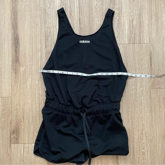 Adidas AAA Performance Scoop Neck Tank Romper Jumpsuit Black Size Medium - Picture 13 of 16